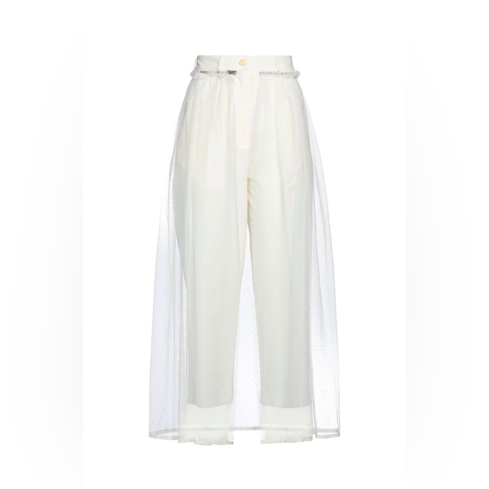 MM6 Maison Margiela Straight-leg pants point d'esprit wool-blend 2 pieces pants